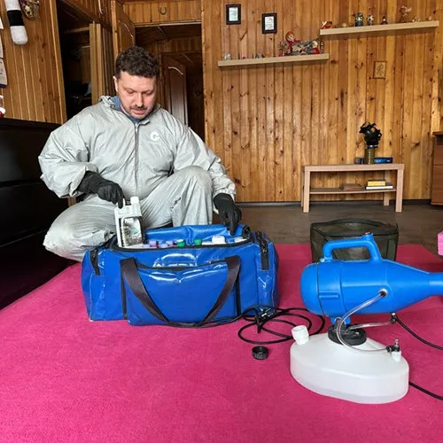 ФОТО Дератизация в районе станции метро Нагатинская