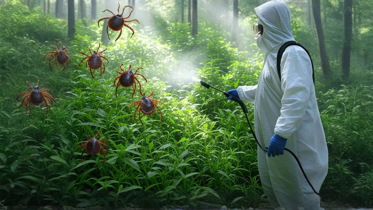 фото: Обработка от клещей в районе станции метро Нагатинская и области